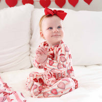 Sweet Like Candy Ruffle Zipper Footie | Pink