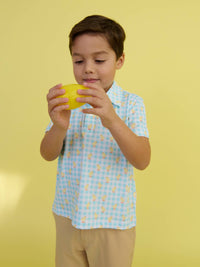 Boys Chirping Chicks Gingham Performance Polo