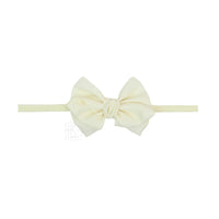 Pantyhose Headband w/ Mini Euro Bow