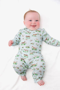 Delta Bird Hunting Dogs - Sweatshirt Polo Romper