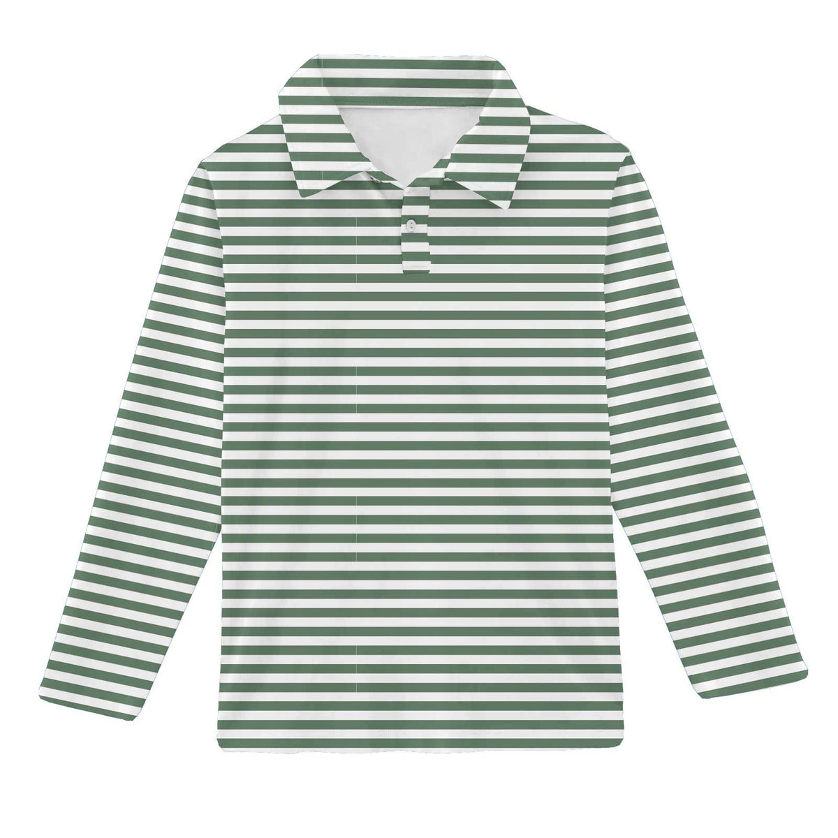Stripes (Green) Polo Sweatshirt Shirt