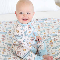 Bathtime Besties Convertible Zip Romper | Blue