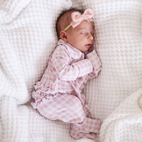 Peter Pan Collar Ruffle Zipper Footie