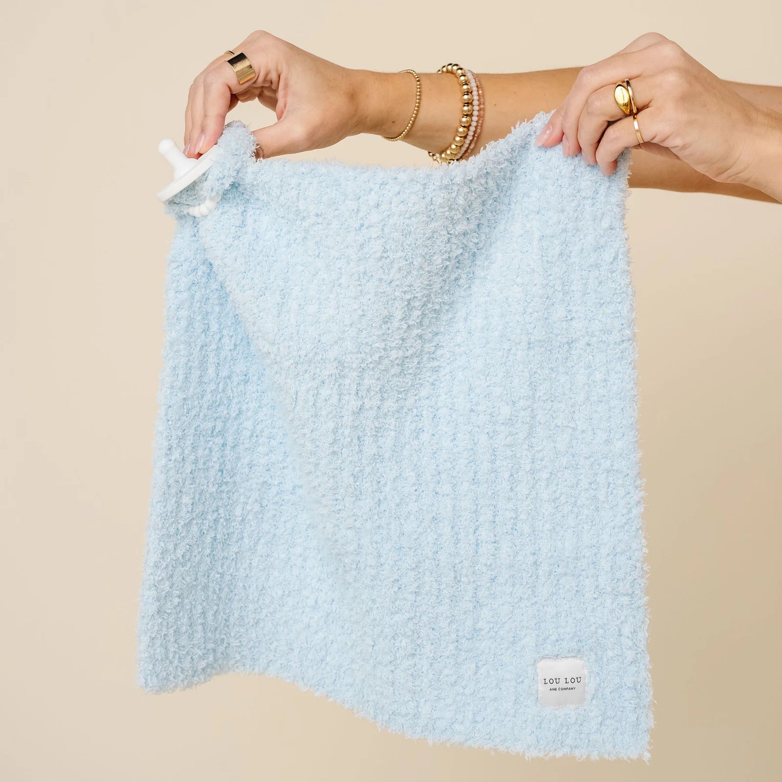 Chenille Blanket - Sky Blue - Mini/Lovey