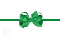 Nylon Headband w/ Scalloped Bow (Mult. Colors)