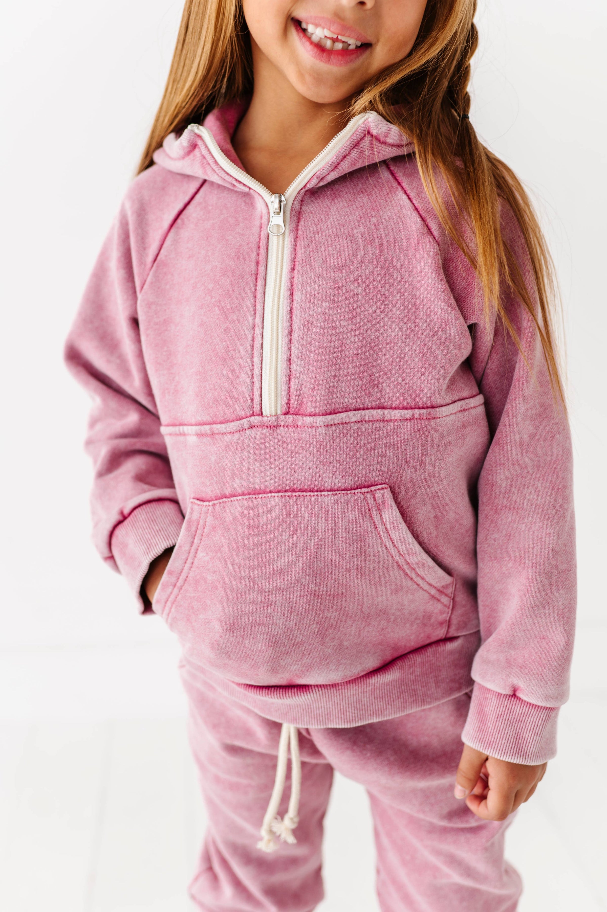 MAUVE | Vintage 1/4th HOODIE-JOGGER Set