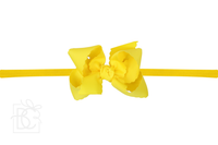 Nylon Headband w/ Scalloped Bow (Mult. Colors)