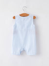 Star Smocking Embroidered Romper