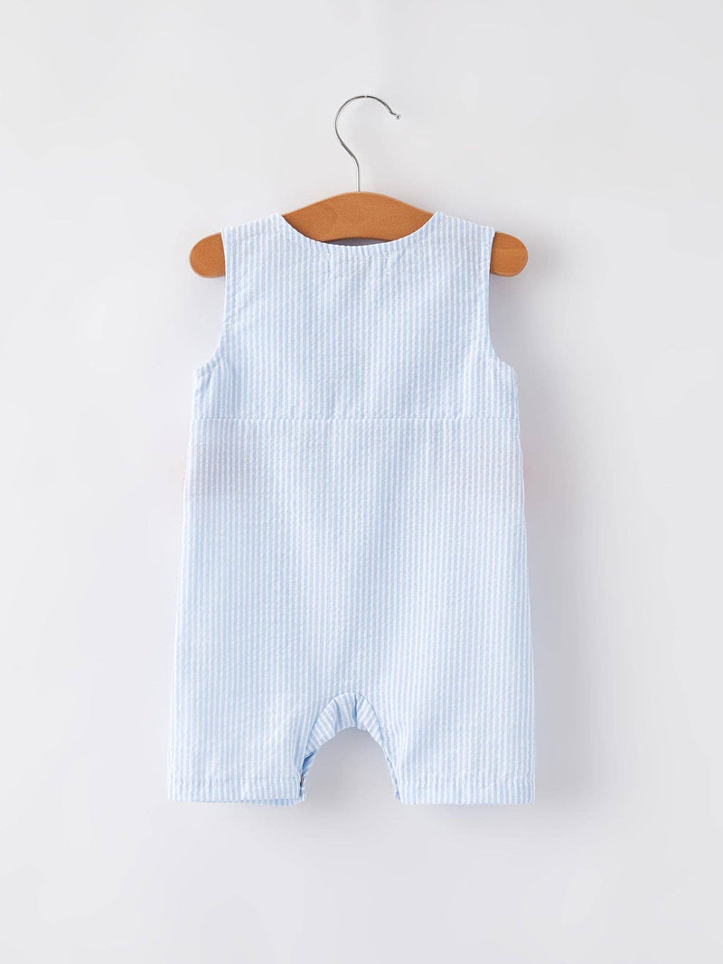 Star Smocking Embroidered Romper