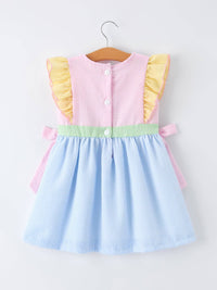 "Jesus Loves Me" Embroidered Dress