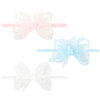 Scalloped Organza Bow Headband