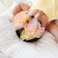 Baby Bling® Tulle FAB® soft nylon headband with tulle bow