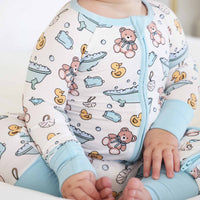 Bathtime Besties Convertible Zip Romper | Blue