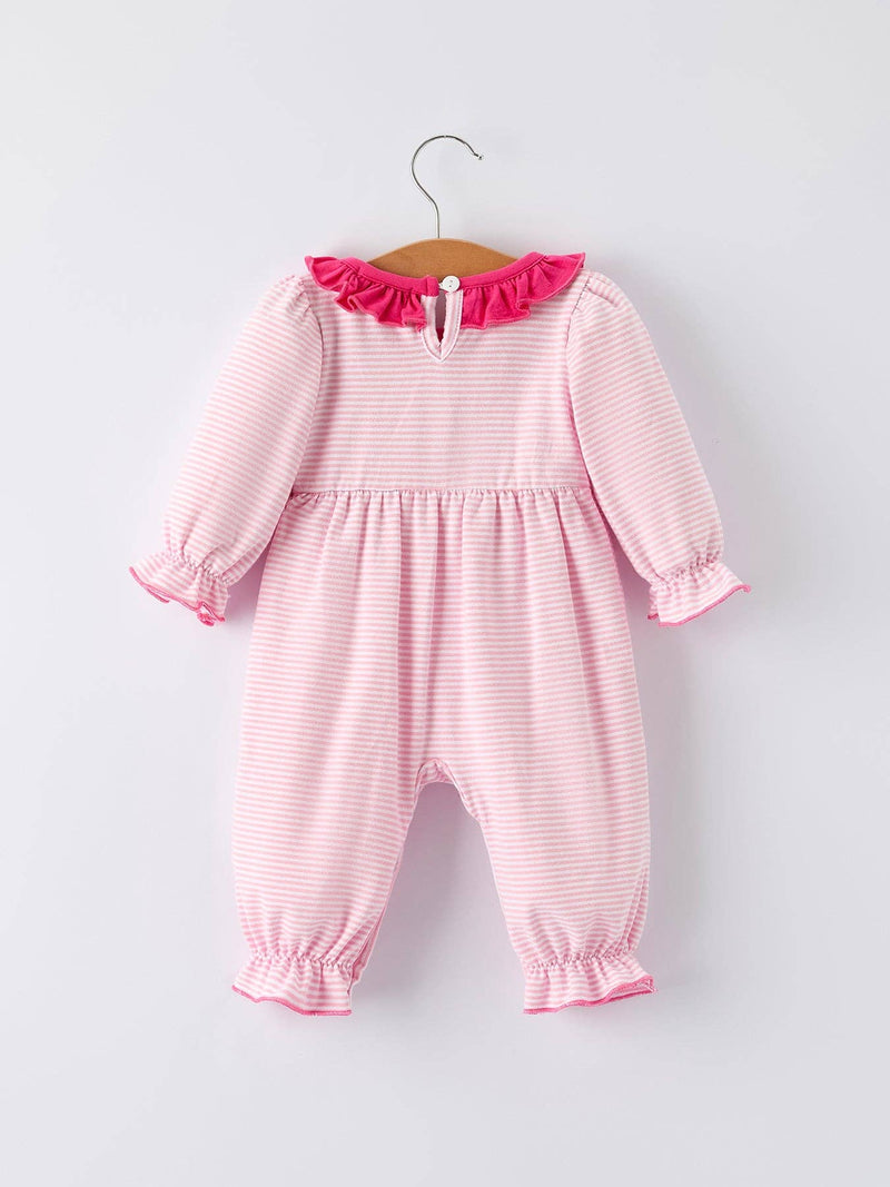 Santa Applique Ruffle Romper