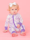 Wisteria Purple Butterfly Garden Toile Zipper Sleeper
