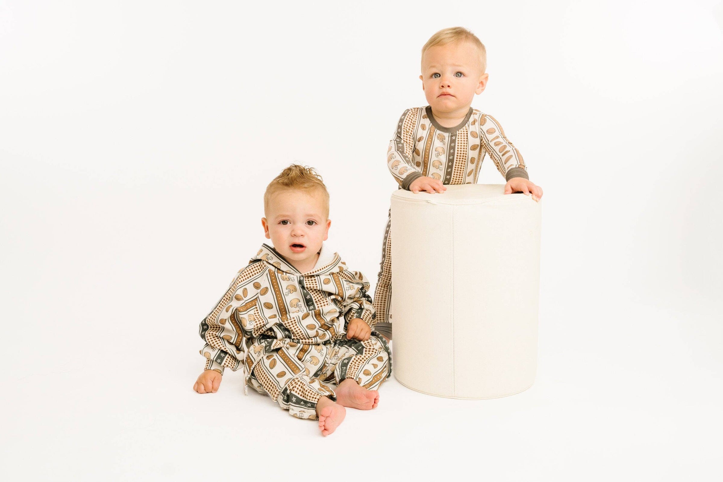 Touchdown Stripe Cargo Hoodie Set
