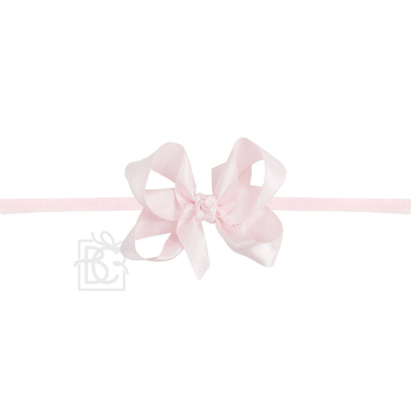 Satin Bow with Pantyhose Headband