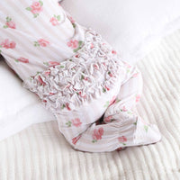 Rosy & Cozy Ruffle Zipper Footie