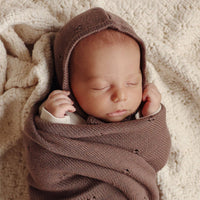 Pointelle Swaddle Receiving Baby Blanket (Mult. Colors)