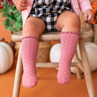 Dottie Knee Socks - Old Rose