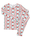 Retro Candy Cane Bamboo Two Piece Set