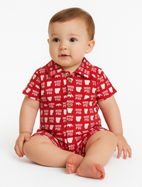 The Unisex Twill Button-Up Onesie | Arkansas