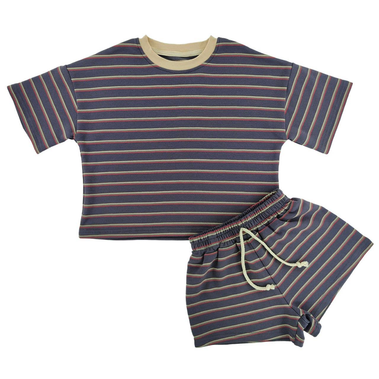 Graphite Stripe Slouchy Set