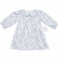 Navy Floral Peter Pan Dress