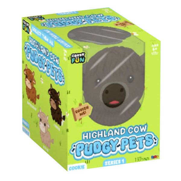 RMS® Crazy Fun™ Highland Cow Pudgy Pets Squishy - 1PC