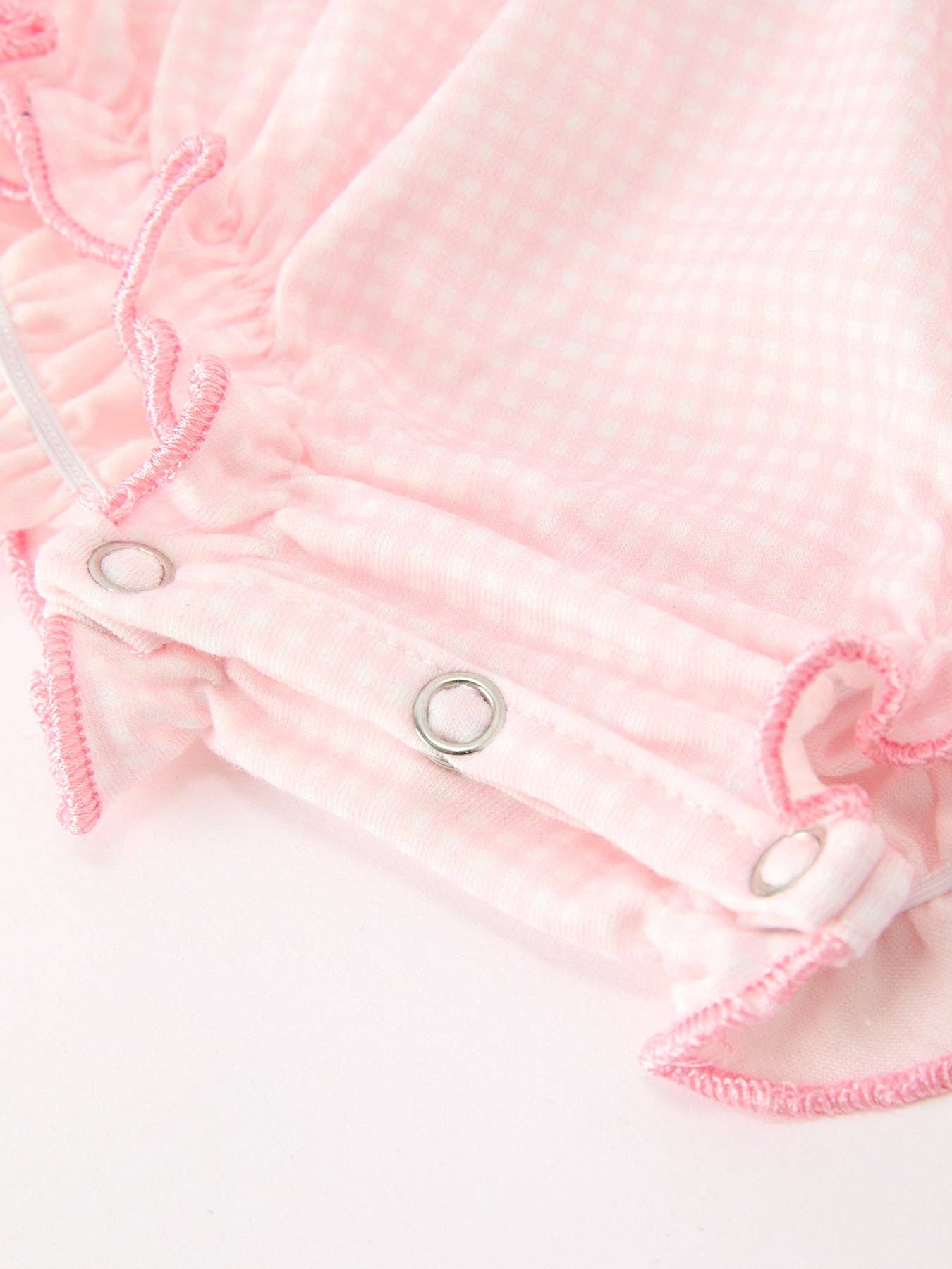 Pink Goose Ruffle Collar Bubble