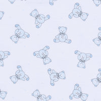 Baby's Teddy Footie - Light Blue