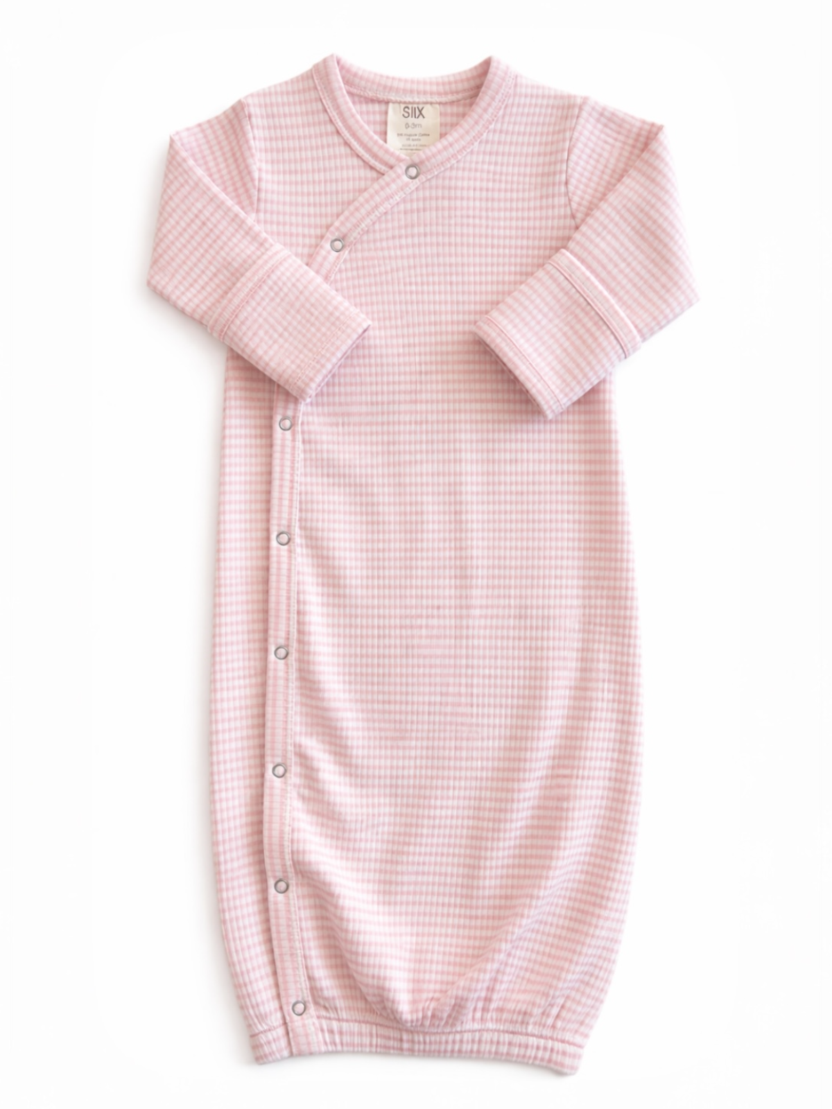 Pink Stripe / Ribbed Gown