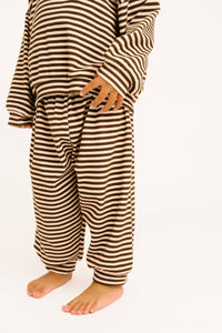 Espresso Stripe Sweatsuit