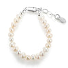 Sterling Silver Freshwater Pearl Baby Girl Bracelet - Zoey
