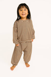 Espresso Stripe Sweatsuit