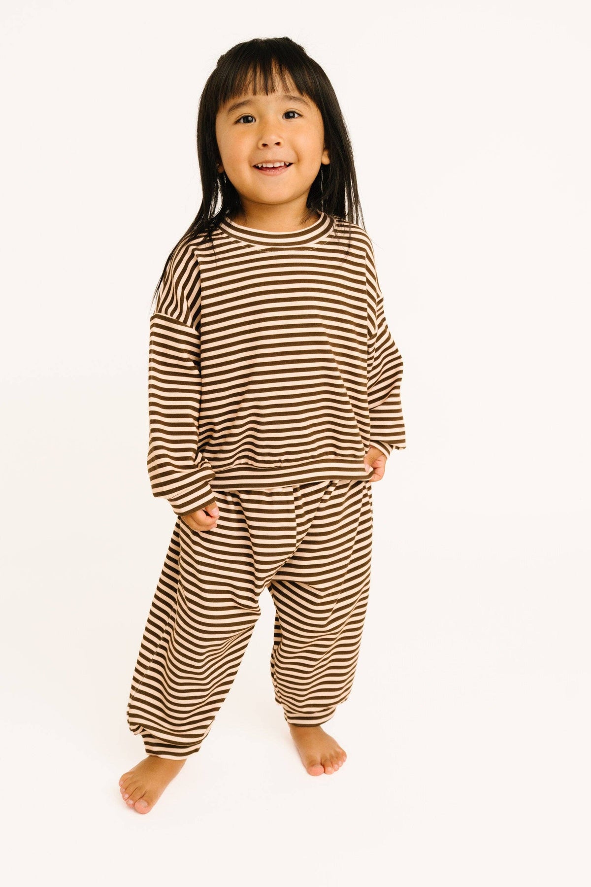 Espresso Stripe Sweatsuit