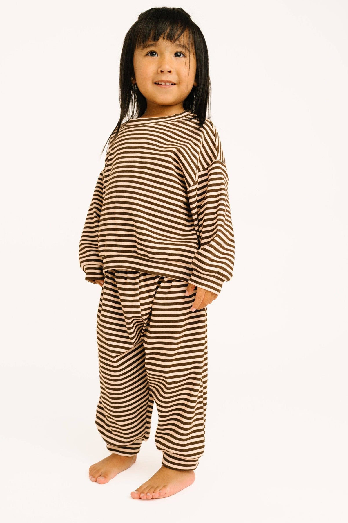 Espresso Stripe Sweatsuit