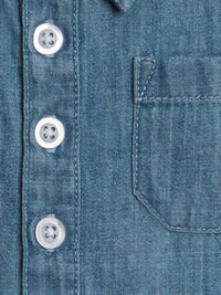 Ted Chambray Collared Romper
