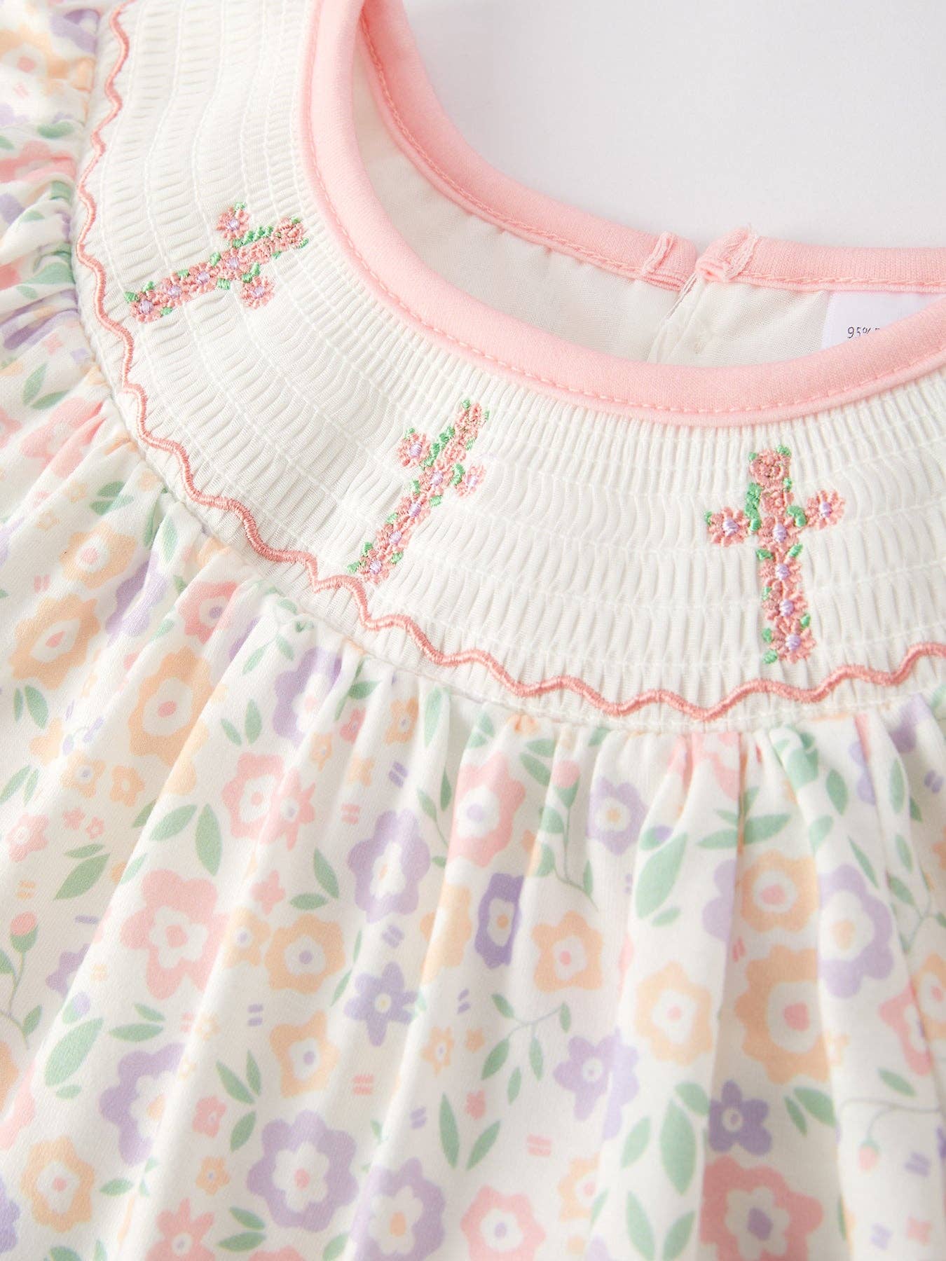 Easter Cross Smocked Dress