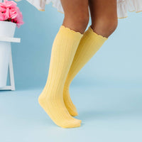 Sunshine Frill Knee High Socks