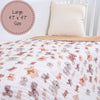 Teddy Bear Cotton Muslin Blanket
