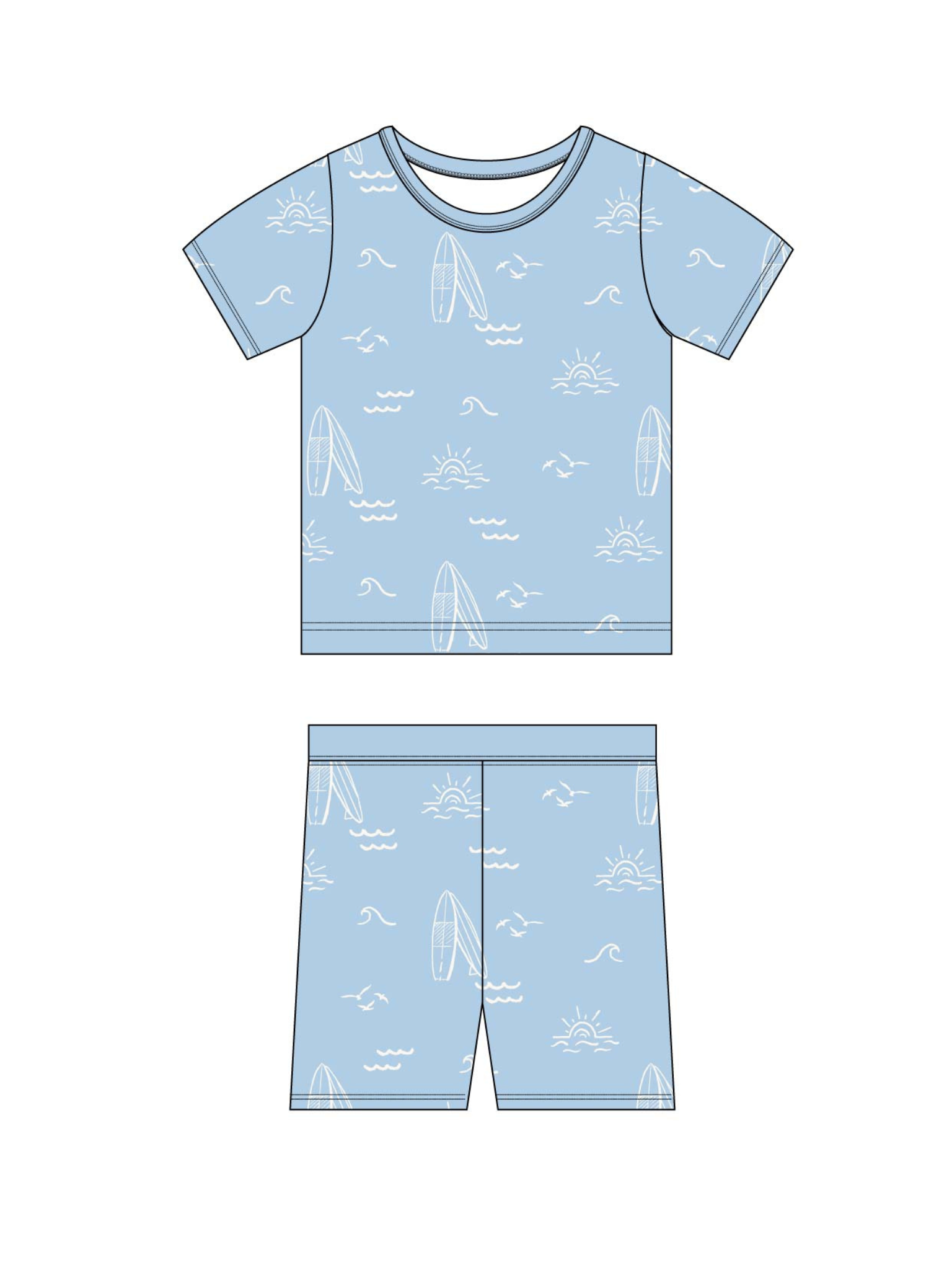 Surfs Up Short Set