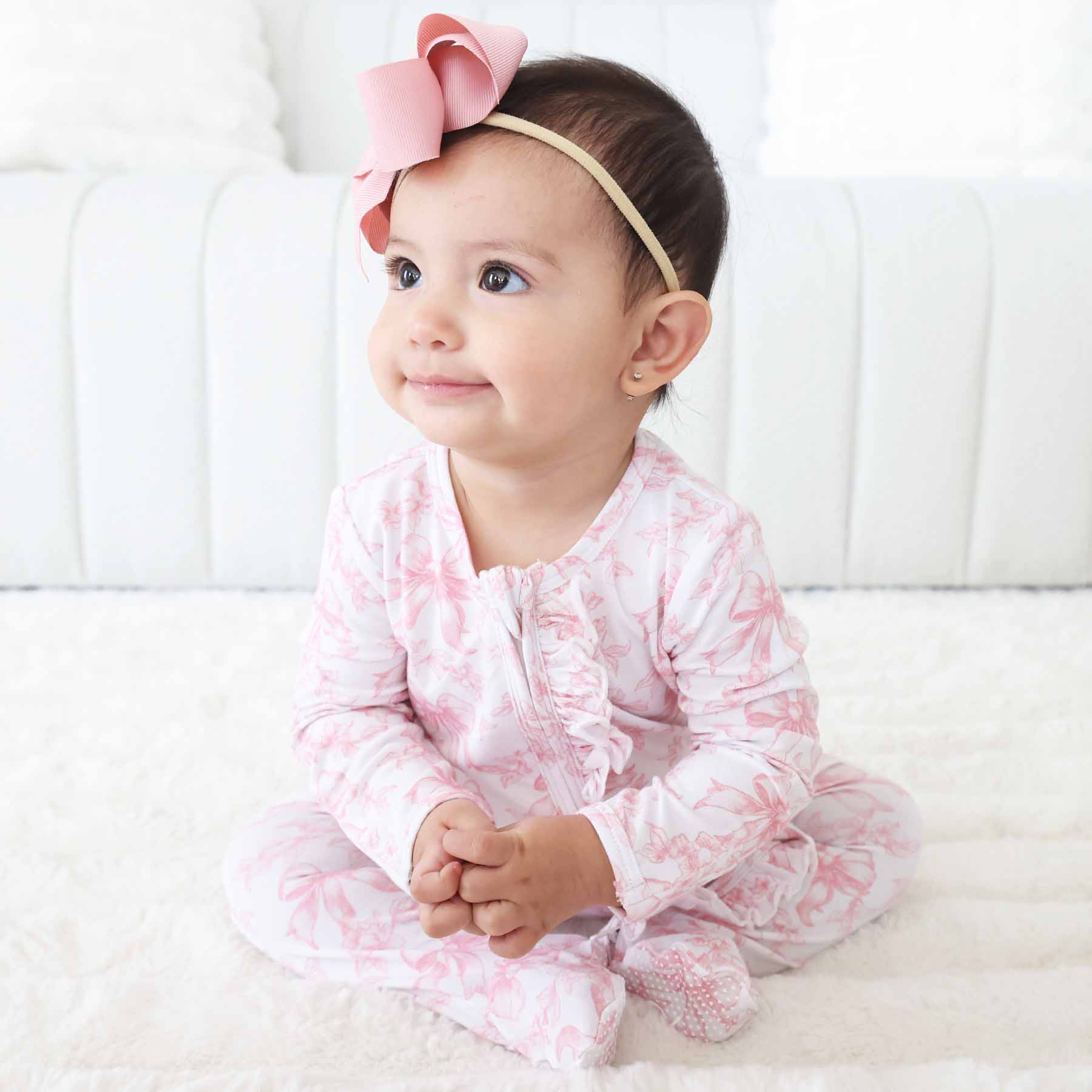 Fancy Frills Ruffle Zipper Footie