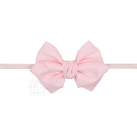 Pantyhose Headband w/ Mini Euro Bow