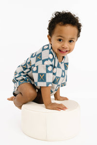 Baseball Patchwork Slouchy Set