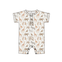 Bamboo Henley Shortie | Jungle Friends