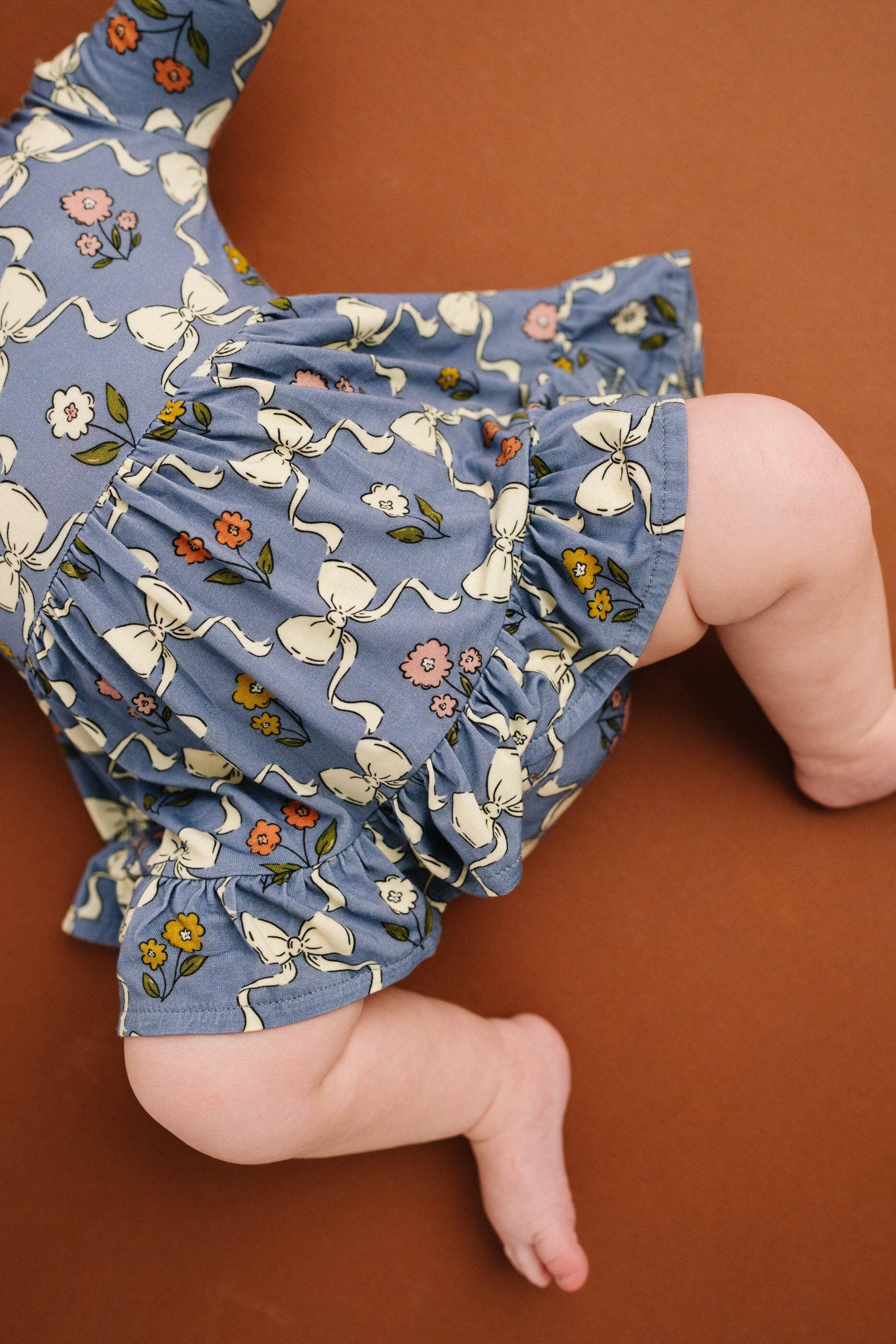 Bow Blooms Bodysuit Bamboo Dress