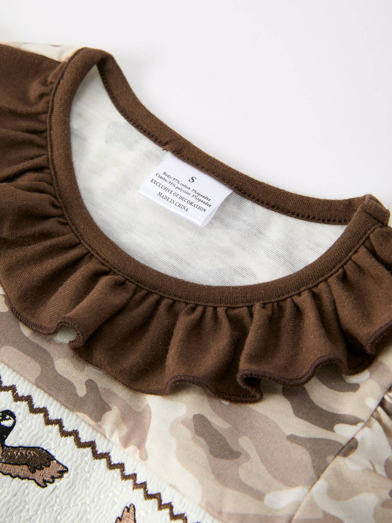 Duck Smocked Camo Dress