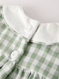 Pumpkin Plaid Applique Bloomer Set