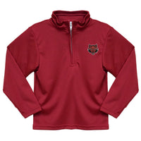 Arkansas State Red Wolves Embroidered Red Solid Quarter Zip Pullover